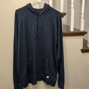 Vuori Ponto Performance Half Zip Hoodie - Size XXL - Midnight Heather